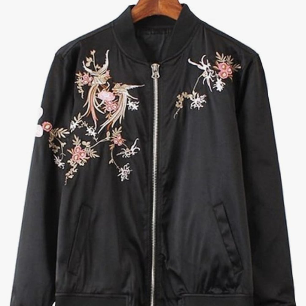 Phoenix Embrodiery Bomber Jacket